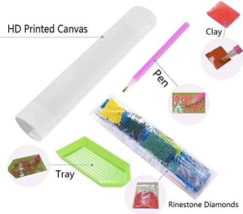 Aeqium DIY 5D ערכות צביעת יהלום מקדחות מלאות, עיצוב קיר קיר של קריסטל ריינסטון מלאכה