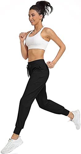 נשים של אצן טרקלין מכנסיים קל משקל אתלטי שרוך מכנסי טרנינג עם כיסים עבור מזדמן אימון ריצה