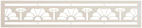 סטנסיל להקת ניצן פרחים מימי הביניים על ידי סטודיו12 / עיצוב בית דפוס גב עשה זאת בעצמך / שלט עץ מלאכה