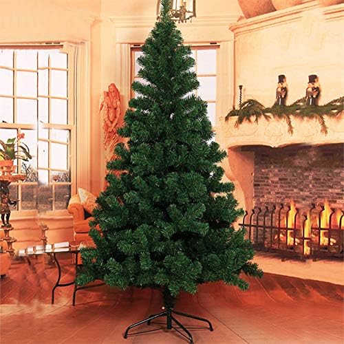 ZPEE PVC עץ חג המולד עץ חשוף, עץ אורן צירים מלאכותי עם מתכת עמד