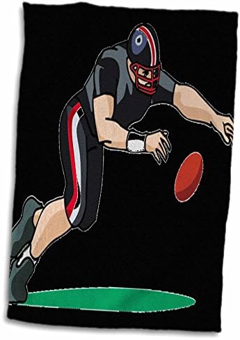 3 דרוז פלורן ספורט - שחקן כדורגל על ​​שחור - מגבות