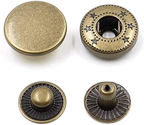 Accduer 10 הגדר מתכת לחיצה על חתיכי תפירה כפתור תפירה כפתור כפתור תפירה על כפתורי בגדי מלאכה לעור