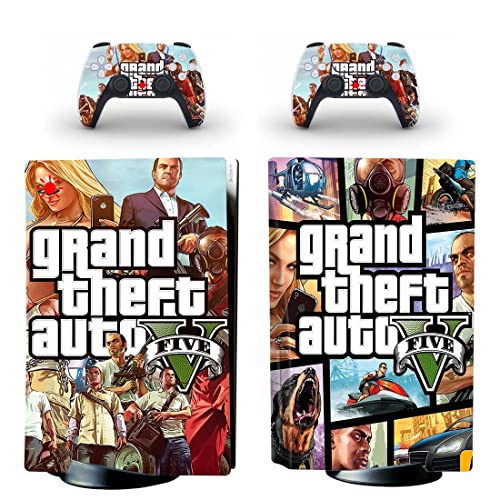עבור PS4 Pro - Game Grand GTA גניבה ומדבקת עור Auto PS4 או PS5 לפלייסטיישן 4 או 5 קונסולה ובקרים