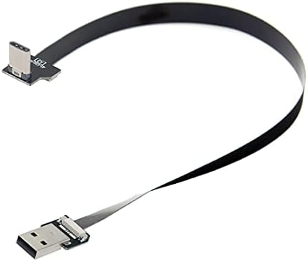 Chenyang Cy Type-A USB 2.0 זכר ל- Type-C USB-C זכר כלפי מעלה כלפי מעלה נתונים 90 מעלות שטוחים כבל FPC