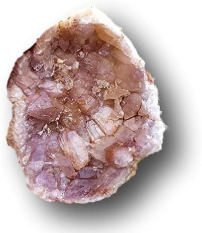אמטיסט ורוד מארגנטינה - ריפוי טבעי צ'אקרה מטאפיזית אבן חן קריסטל - צורה חופשית דגימה דרוזית עם מערה