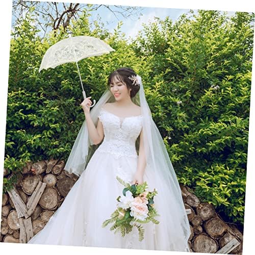 Artibetter 3 pcs מטריית תחרה מטריות ילדים לגשם עיצוב חתונה אביזרי אמבטיה לילדים קיר לקישוט קיר קישוט לחתונה