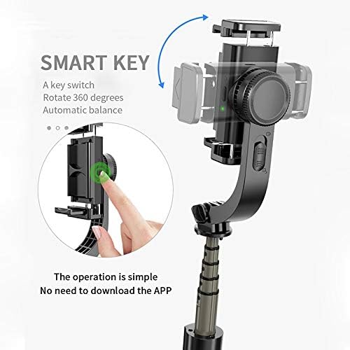 Ytyzc gimbal מייצב סמארטפון עם חצובה של Selfie Stick Balance אוטומטית עם מרחוק למצלמת פעולה