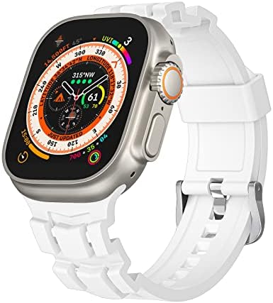 להקות ספורט תואמות להקת Apple Watch 49 ממ 45 ממ 44 ממ 42 ממ לגברים נשים, רצועת סיליקון רכה מתכווננת