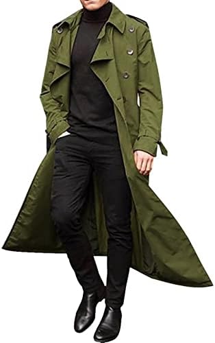מעילי ומעילים של ימוסרה-גברים חורף חורף ארוך-גביים יוקרתיים מעיל תעלה באורך מלא מעילי מעילי