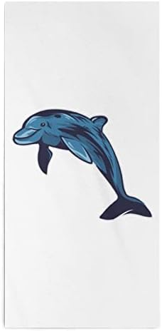 דולפין חמוד קופץ מגבות ידיים פנים וגוף שטיפת גוף מטלוני רחצה רכים עם חמוד מודפס למלון מטבח אמבטיה