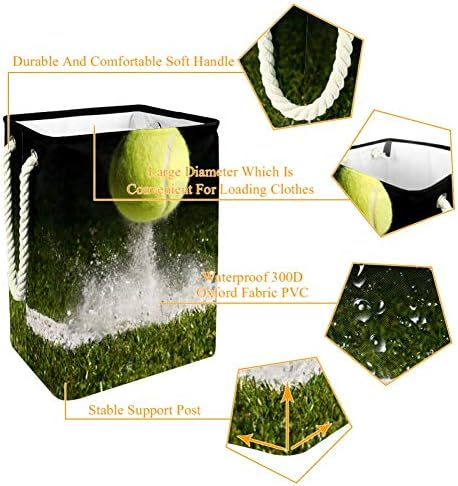 נקודת התאמה עם כדור טניס להכות את הקו 300 ד אוקספורד עמיד למים סל בגדים סל כביסה גדול עבור שמיכות