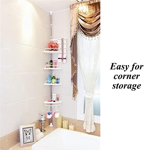 אמבטיה פינת מדף, 4 קומות מתכוונן אורך צף מדפי קיר מדפים לחדר שינה סלון חדר אמבטיה