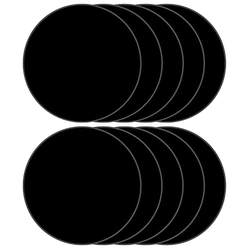 Darenyi 10 פאק גיליונות אקריליים שחורים, גיליונות פרספקס בגודל 8 אינץ