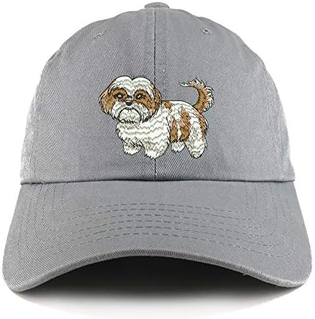 חנות הלבשה אופנתית Shih tzu כלב רקומה פרופיל נמוך כובע כובע אבא רך