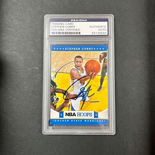 2012-13 NBA Hoops 180 סטיבן קארי חתום כרטיס Auto PSA Slabbed - כדורסל קלפי חתימה