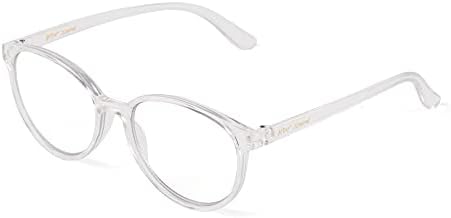 Betsey Johnson Astra משקפי קריאה אור כחולים, Crystal צלולים, 40 ממ