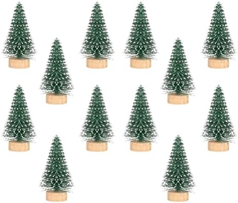 עצי מברשת בקבוקים Fomiyes 12 יחידות עצי חג המולד מיניאטוריים עצי אורן מיניאטוריים
