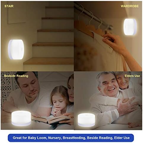 מגע לילה אורות לילדים עם עמעום פונקציה, נטענת תינוק משתלת לילה אור, ניתן לעמעום מנורה שליד המיטה עבור