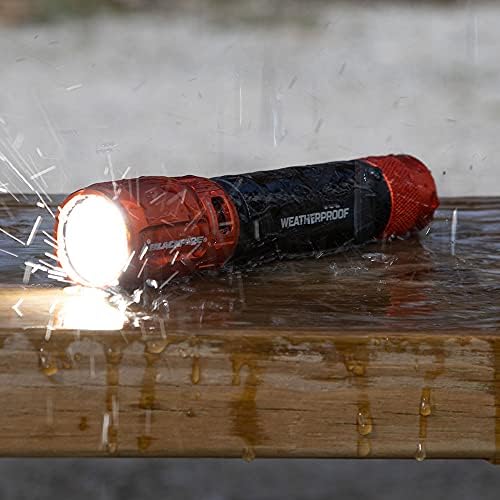 Blackfire - Klein Tools Outdoors - נטען דו -צבעוני LED פנס פנס עמיד בפני מזג אוויר BBM6413, 1000 לומן, נרתיק