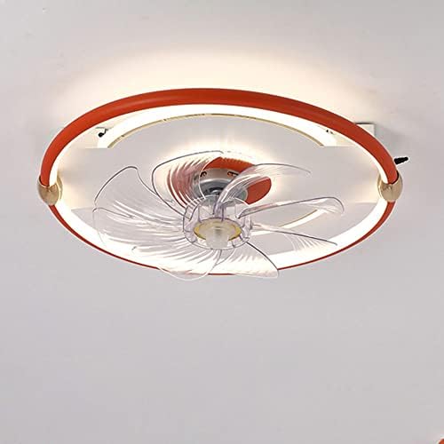 מאוורר תקרה מודרני עם פרופיל נמוך עם איבאלודי עם אור תקרת LED לעומק בהיר עם מאוורר אורות תקרה עגולים מקורה אורות