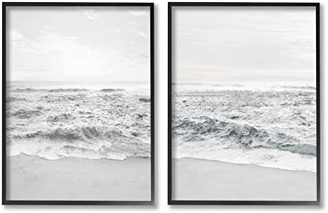 תעשיות סטופל קו חוף לבן מחוספס גלי חוף שמיים מעורפלים, עיצוב מאת נטלי קרפנטיירי
