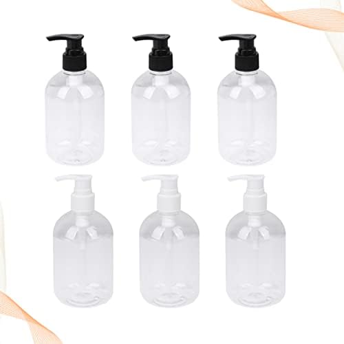 ZERODEKO 6 יחידות בקבוקי ג'ל מקלחת שימושי מכולות בקבוקי מטלה לבקבוקי שמפו שמפו ממיילון בקבוק נוזלי