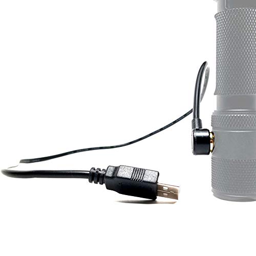 החלפת powertac כבל טעינה מטען מגנטי USB M5 / M5 GEN2 / M6 LED פנס טקטי