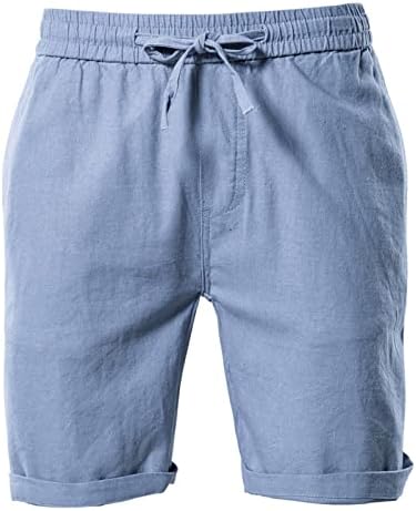 מכנסיים קצרים של Niucta Mens 5 אינץ 'מכנסיים קצרים ברמודה גדולים ומותניים גדולים ומותניים מכנסי כושר מכנסי