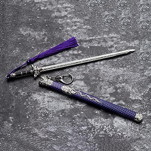 סיני עתיק חרב מפתח שרשרות סיני ג ' יאן נשק מתכת דגם מחזיק מפתחות מפתח שרשרת טבעת חרב בצורת חבילה