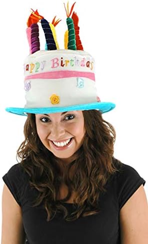 יום הולדת עוגת קטיפה תלבושות כובע עם נרות סטנדרטי