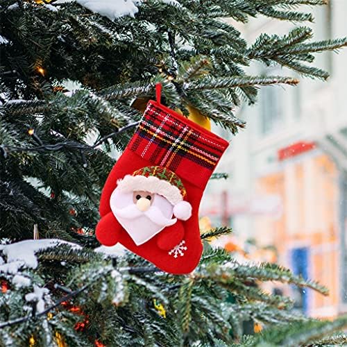 Shypt 4 pcs/סט גרבי חג המולד גרביים שקית מתנה תלייה גרביים ציוד מסיבות חגיגי