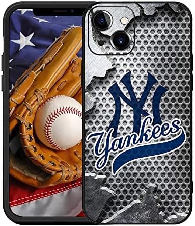 עבור ניו יורק בייסבול אוהדי מקרה כיסוי תואם עם אייפון 13, דק מתאים מגן חזרה מקרה מעטפת מתנה עבור אבא אמא גברים