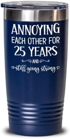 יום הולדת 25 שנה כוס מעצבן אחד את השני במשך עשרים וחמש שנים רעיונות לנישואין לחתונה מצחיקים