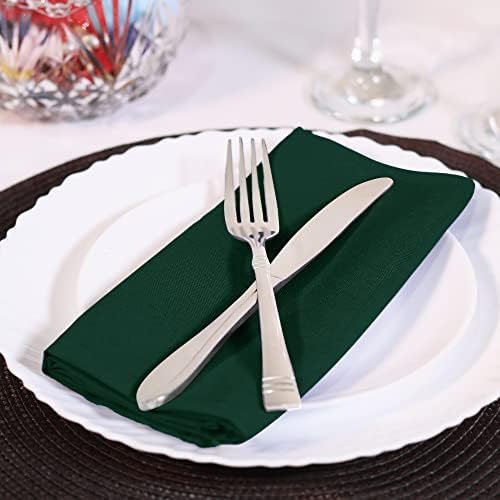 Utopia Home Hunter מפיות בד ירוק, מפיות ארוחת ערב אידיאליות למסיבה, חתונה וארוחת צהריים/ארוחת ערב