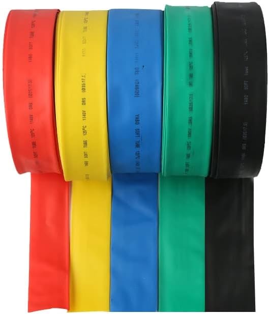 60 ממ בקוטר פנימי חום שחור צינורות מכווץ/חום צינורות מתכווצים צבע: שחור כחול אדום ירוק צהוב -