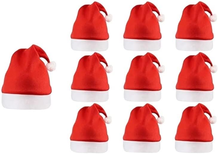 אסל סנטה כובע 20-חבילה למבוגרים חג המולד כובעים, קלאסי אדום חג המולד חג כובעי למסיבות