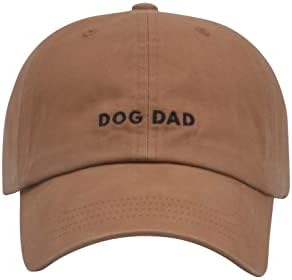 6 פנל רך רקמת כלב אבא כובע כלב אמא כובע מתכוונן בייסבול כובע כלב מאהב מתנות עבור גברים/נשים