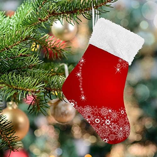 גרבי חג המולד של Alaza אדום חג המולד אדום קלאסי קלאסי מותאם אישית לקישוטים לגרביים קטנים לעיצוב המסיבות של