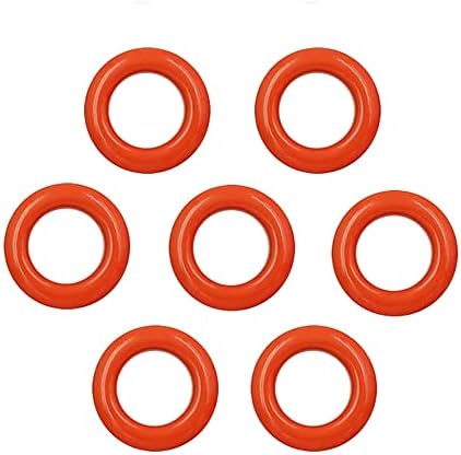 גלגלי מתכת טבעת חור עם מכונת כביסה, תפוז, 4 ממ 100 יחידות
