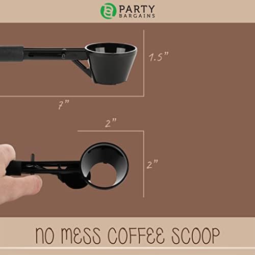 מציאות למסיבות סקופ קפה לקוריג לשימוש חוזר כוסות k - סקופ אחד למסנני Keurig הניתנים למילוי יחיד - שחור