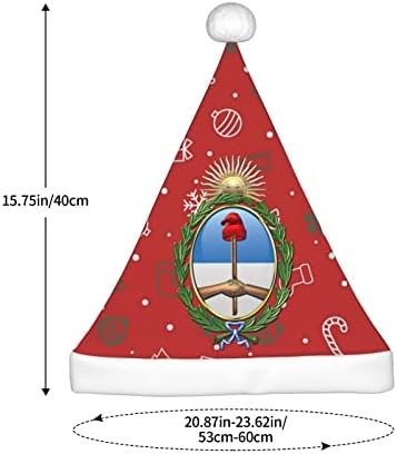 סמל של ארגנטינה סמל מצחיק מבוגרים קטיפה סנטה כובע חג המולד כובע לנשים & מגבר; גברים חג המולד חג כובע