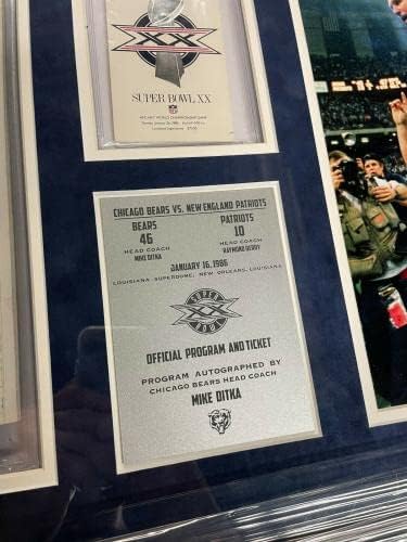 מייק דיטקה חתם על תוכנית סופרבול אקס-אקס-אקס-בירס ופיסת כרטיס 33 על 21 828-מגזינים חתומים