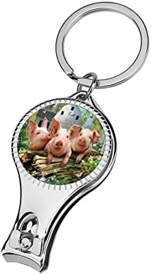 שלושה חזירים חותך ציפורניים חדים חריפים ביותר של ציפורני ציפורניים חריפות ציפורניים עם מחזיק מפתחות פותחן בקבוקים