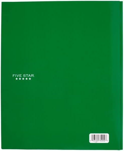 חמישה כוכבים 2-כיס שיניים מכתב בגודל נייר תיקיית-ירוק