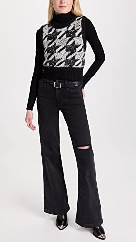 ג 'ינס שחור שחור של פייג' לנשים