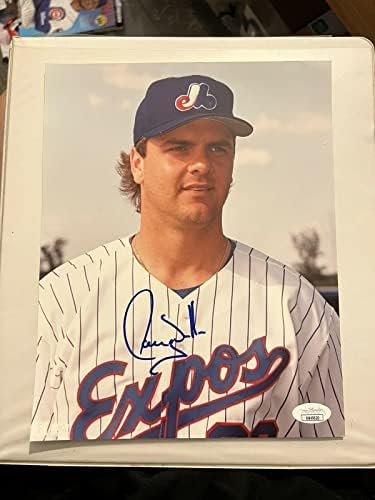 לארי ווקר וינטג 'חתום אקספוז 8 x 10 HOF 2020 W/JSA - תמונות MLB עם חתימה