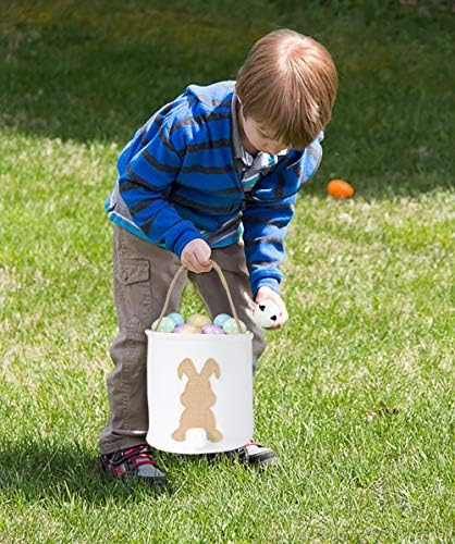 3 אריזות סלי ארנב פסחא קלות בד פסחא עם זנב רך עבור צעצועי קישוט של מסיבת ציד ביצים לילדים