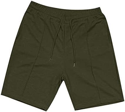מכנסיים קצרים של Wenkomg1 ספורט לגברים, מכנסיים קצרים של המותניים המותניים המוצקים של מכנסי חדר כושר