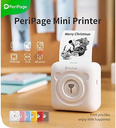 Laojia Mini Pocket All-in-One מדפסת תרמית אלחוטית BT תמונה תמונה תזכיר קבלת נייר מדפסת AR פונקציית