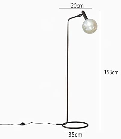 SDFDSSR נורדי מינימליסטי מנורת רצפת זכוכית יצירתית גלובוס זכוכית מנורה גבוהה לספה שולחן קפה מנורה פינתית